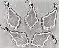 5 Large Vintage Clear Crystal Pendalogue Prisms 4 1/8" + Bead = 5 1/4" Drop - AntiquesEtcetera5 Large Vintage Clear Crystal Pendalogue Prisms 4 1/8" + Bead = 5 1/4" DropUnbrandedAntiquesEtcetera