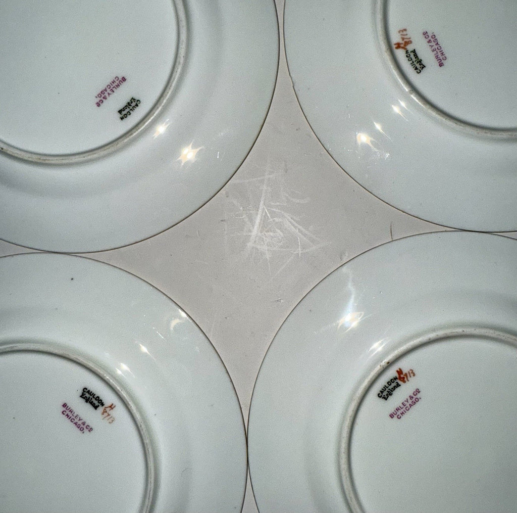 8 Royal Cauldon H8713 Porcelain Bread Plates Gold Greek Key Burley & Co. Chicago - AntiquesEtcetera8 Royal Cauldon H8713 Porcelain Bread Plates Gold Greek Key Burley & Co. ChicagoElegant / Collectible DinnerwareAntiquesEtceteraAntiquesEtcetera