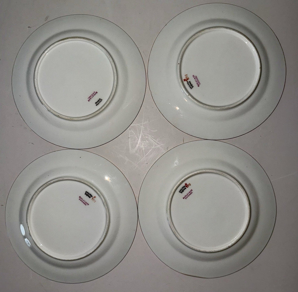 8 Royal Cauldon H8713 Porcelain Bread Plates Gold Greek Key Burley & Co. Chicago - AntiquesEtcetera8 Royal Cauldon H8713 Porcelain Bread Plates Gold Greek Key Burley & Co. ChicagoElegant / Collectible DinnerwareAntiquesEtceteraAntiquesEtcetera