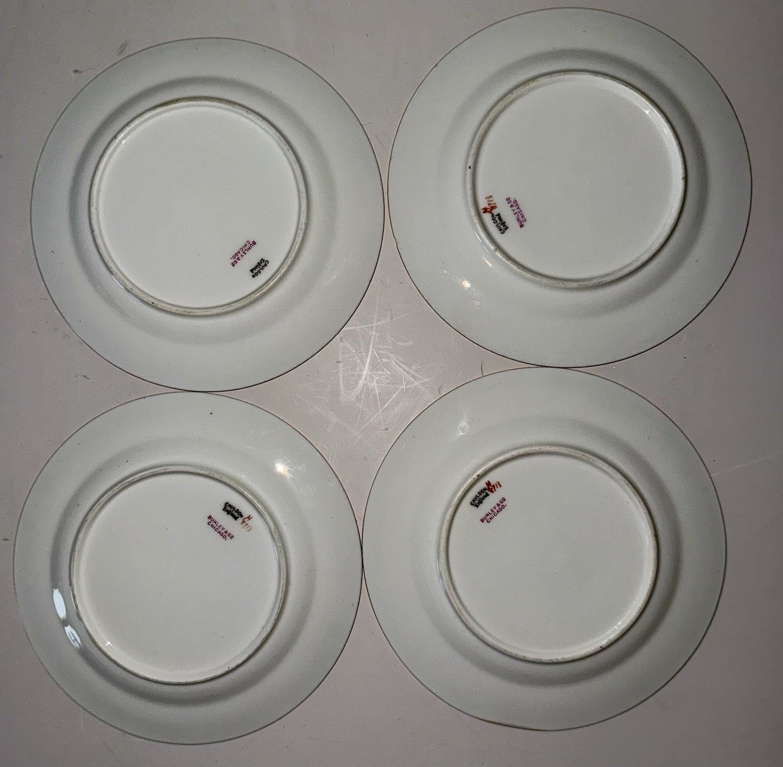 8 Royal Cauldon H8713 Porcelain Bread Plates Gold Greek Key Burley & Co. Chicago - AntiquesEtcetera8 Royal Cauldon H8713 Porcelain Bread Plates Gold Greek Key Burley & Co. ChicagoElegant / Collectible DinnerwareAntiquesEtceteraAntiquesEtcetera