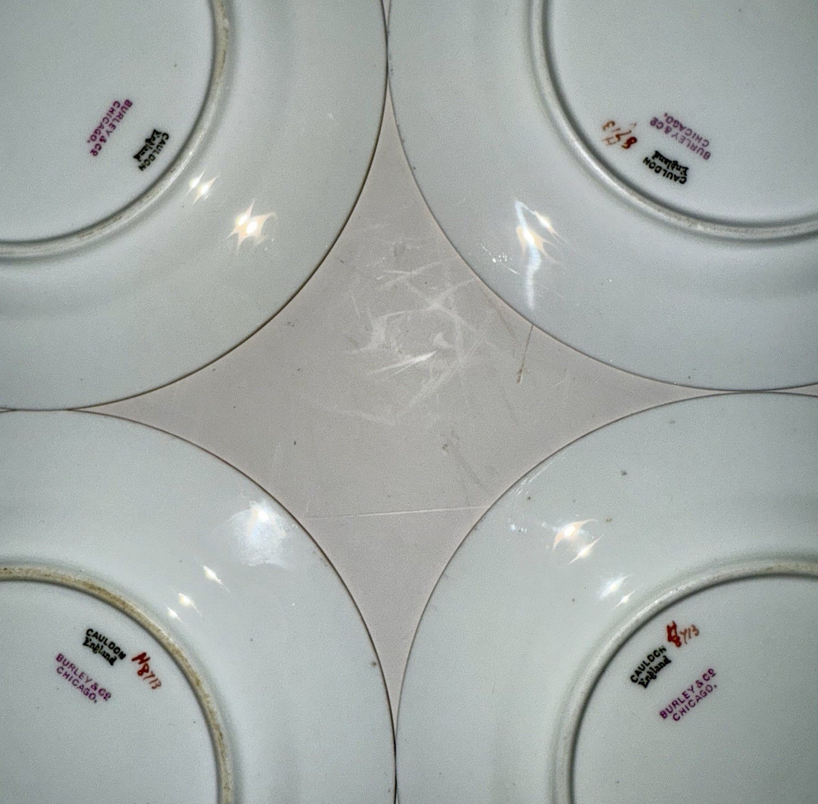 8 Royal Cauldon H8713 Porcelain Bread Plates Gold Greek Key Burley & Co. Chicago - AntiquesEtcetera8 Royal Cauldon H8713 Porcelain Bread Plates Gold Greek Key Burley & Co. ChicagoElegant / Collectible DinnerwareAntiquesEtceteraAntiquesEtcetera