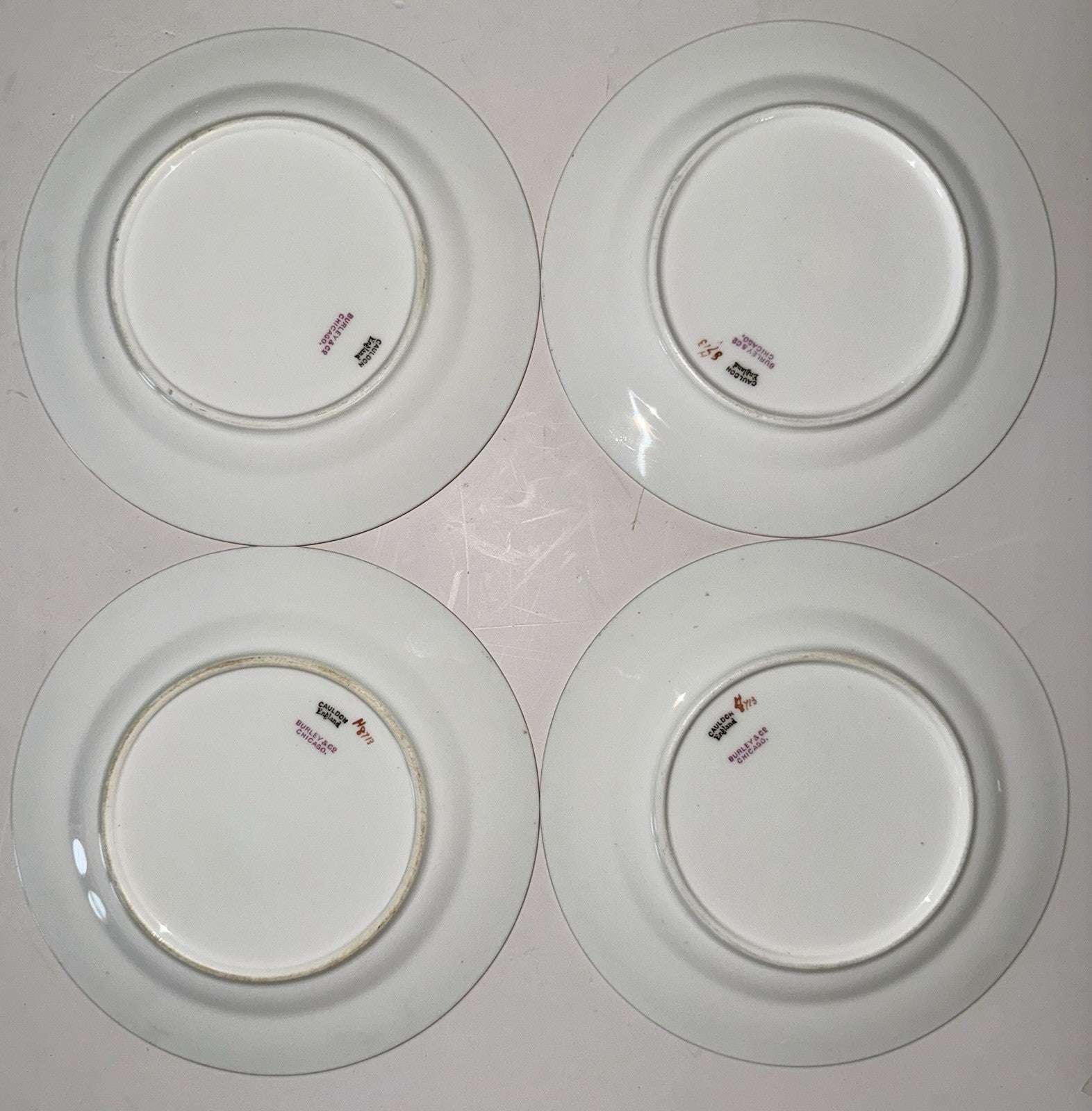 8 Royal Cauldon H8713 Porcelain Bread Plates Gold Greek Key Burley & Co. Chicago - AntiquesEtcetera8 Royal Cauldon H8713 Porcelain Bread Plates Gold Greek Key Burley & Co. ChicagoElegant / Collectible DinnerwareAntiquesEtceteraAntiquesEtcetera