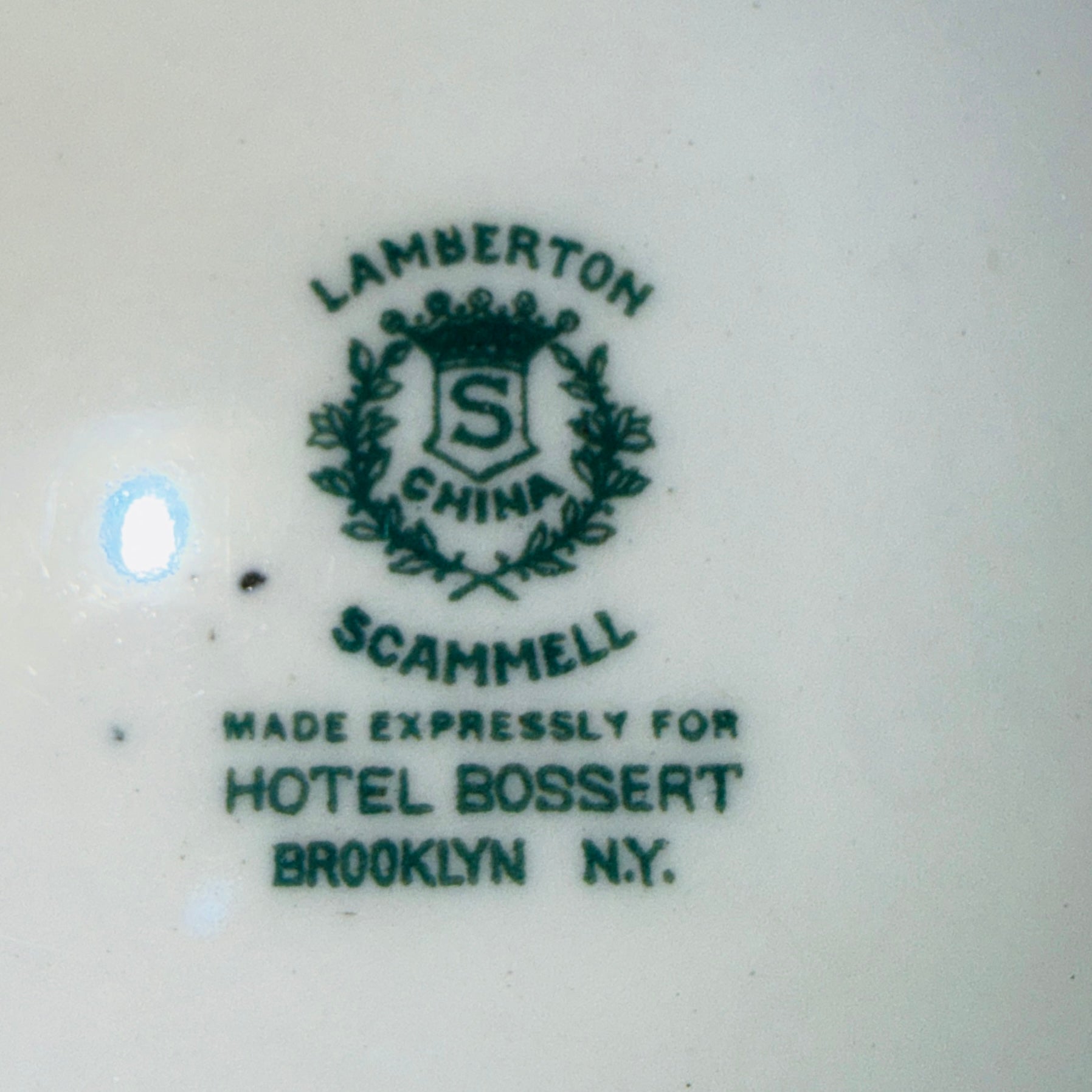 Set of 2 Hotel Bossert NY Soup Bowls by Lamberton China Brooklyn Dodgers Venue