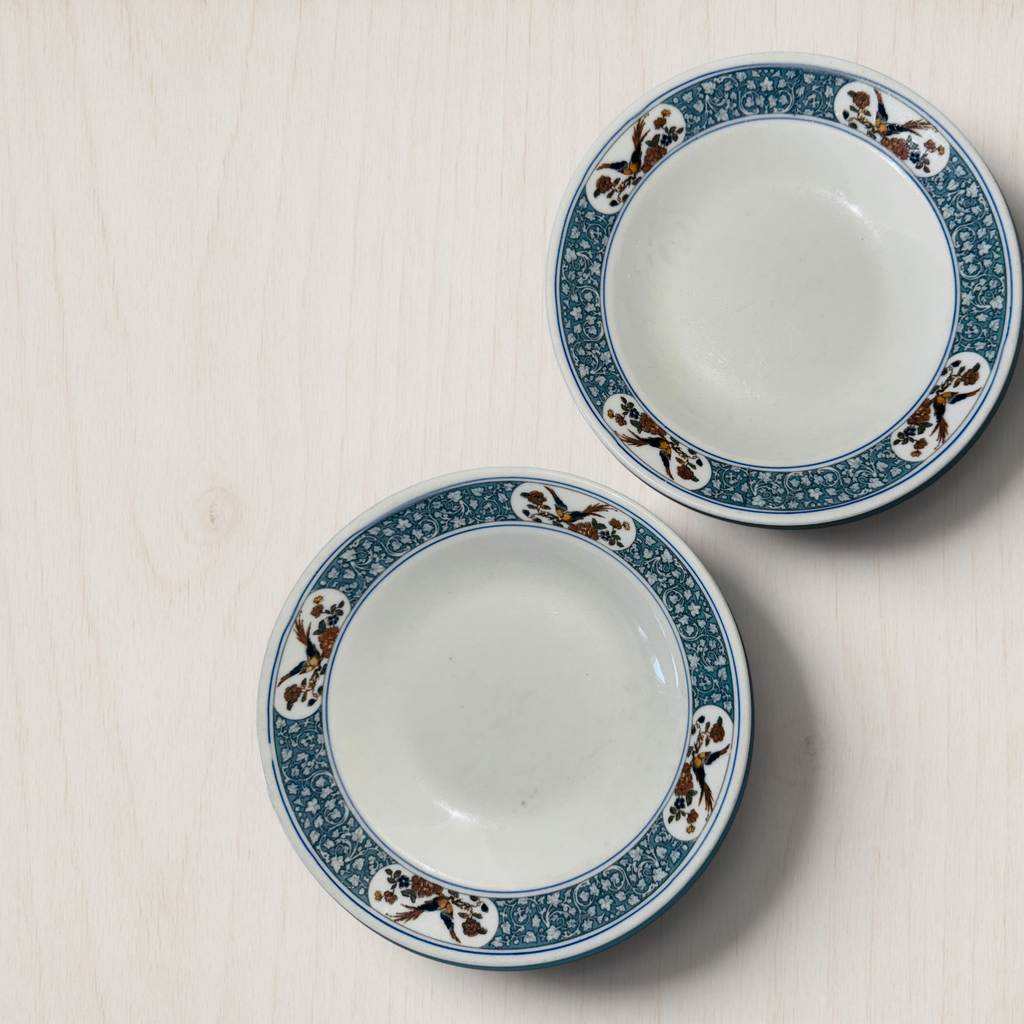 Set of 2 Hotel Bossert NY Soup Bowls by Lamberton China Brooklyn Dodgers Venue