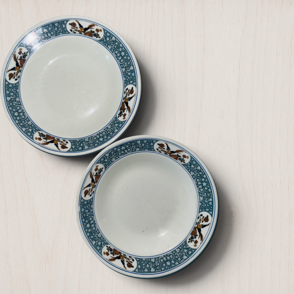 Set of 2 Hotel Bossert NY Soup Bowls by Lamberton China Brooklyn Dodgers Venue