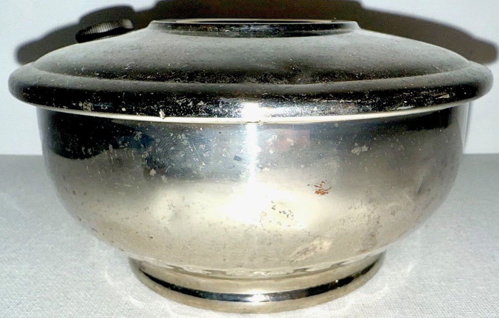 Aladdin Bracket / Hanging Lamp Font Nickel Plated w/ Side Fill Cap - AntiquesEtceteraAladdin Bracket / Hanging Lamp Font Nickel Plated w/ Side Fill CapAladdinAntiquesEtcetera