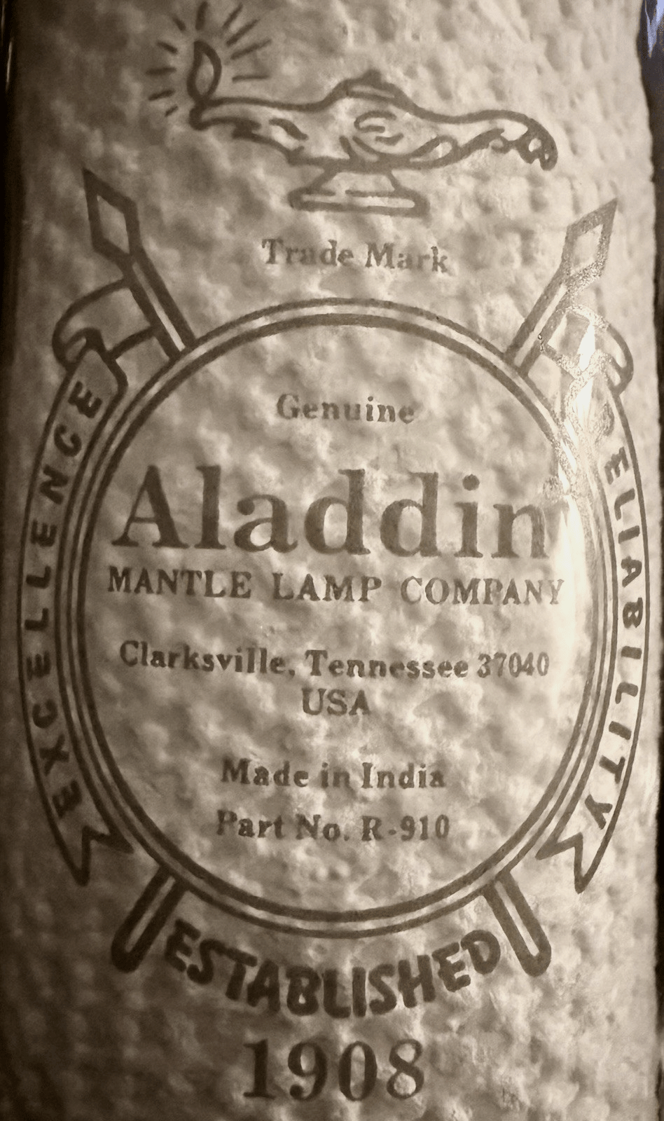 Aladdin Mantle Lamp Heelless Chimney w/ 1908 Logo Part R - 910 2 5/8" x 12 3/4" - AntiquesEtceteraAladdin Mantle Lamp Heelless Chimney w/ 1908 Logo Part R - 910 2 5/8" x 12 3/4"AladdinAntiquesEtcetera