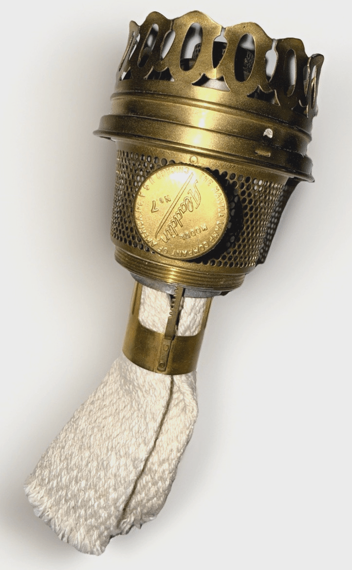 Aladdin Model 7 Lamp Brass Burner, Gallery, Wick, Raiser & 11 Flame Spreader - AntiquesEtceteraAladdin Model 7 Lamp Brass Burner, Gallery, Wick, Raiser & 11 Flame SpreaderAladdinAntiquesEtcetera