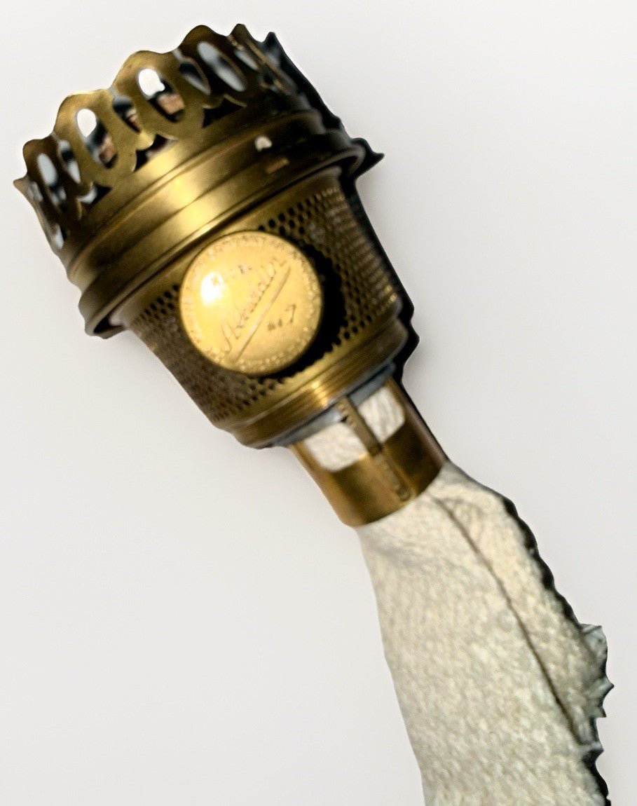 Aladdin Model 7 Lamp Brass Burner, Gallery, Wick, Raiser & 11 Flame Spreader - AntiquesEtceteraAladdin Model 7 Lamp Brass Burner, Gallery, Wick, Raiser & 11 Flame SpreaderAladdinAntiquesEtcetera