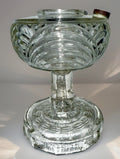 Aladdin Short Washington Drape Kerosene Lamp Clear Beta Crystal B39 Round Base - AntiquesEtceteraAladdin Short Washington Drape Kerosene Lamp Clear Beta Crystal B39 Round BaseAladdinAntiquesEtcetera
