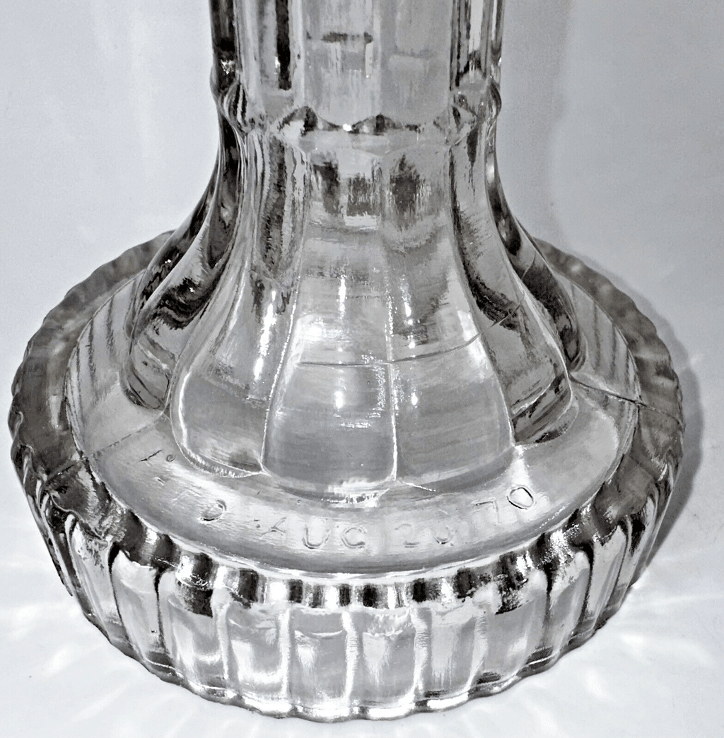 Antique 1870 Patented BEADED LOOP Kerosene Oil Glass Stand Lamp THURO Bk 1 - 96a - AntiquesEtceteraAntique 1870 Patented BEADED LOOP Kerosene Oil Glass Stand Lamp THURO Bk 1 - 96aAntiqueAntiquesEtcetera