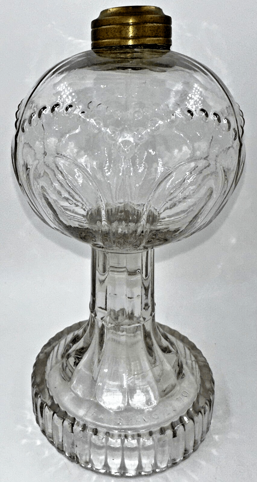 Antique 1870 Patented BEADED LOOP Kerosene Oil Glass Stand Lamp THURO Bk 1 - 96a - AntiquesEtceteraAntique 1870 Patented BEADED LOOP Kerosene Oil Glass Stand Lamp THURO Bk 1 - 96aAntiqueAntiquesEtcetera