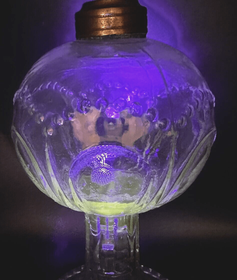 Antique 1870 Patented BEADED LOOP Kerosene Oil Glass Stand Lamp THURO Bk 1 - 96a - AntiquesEtceteraAntique 1870 Patented BEADED LOOP Kerosene Oil Glass Stand Lamp THURO Bk 1 - 96aAntiqueAntiquesEtcetera