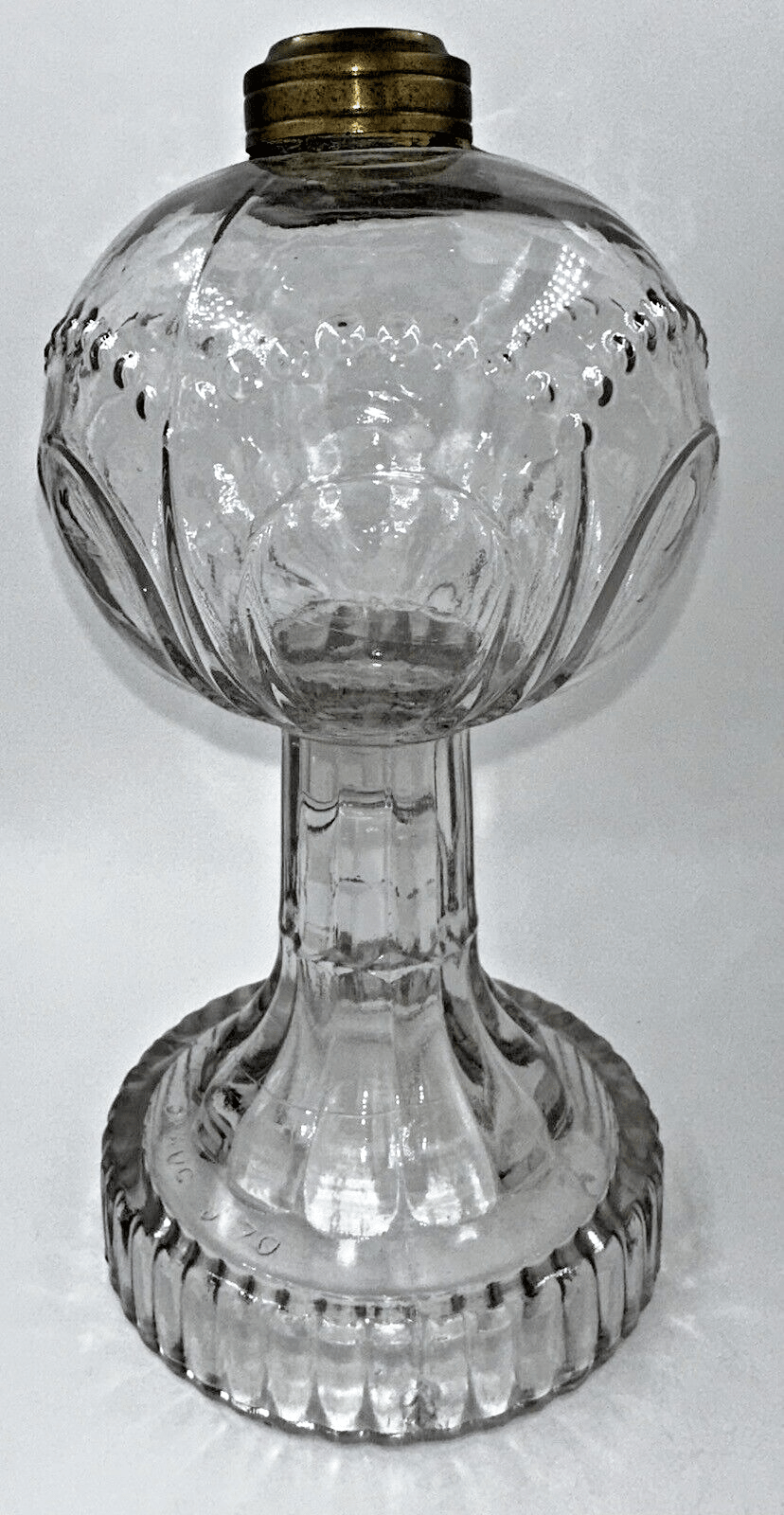 Antique 1870 Patented BEADED LOOP Kerosene Oil Glass Stand Lamp THURO Bk 1 - 96a - AntiquesEtceteraAntique 1870 Patented BEADED LOOP Kerosene Oil Glass Stand Lamp THURO Bk 1 - 96aAntiqueAntiquesEtcetera