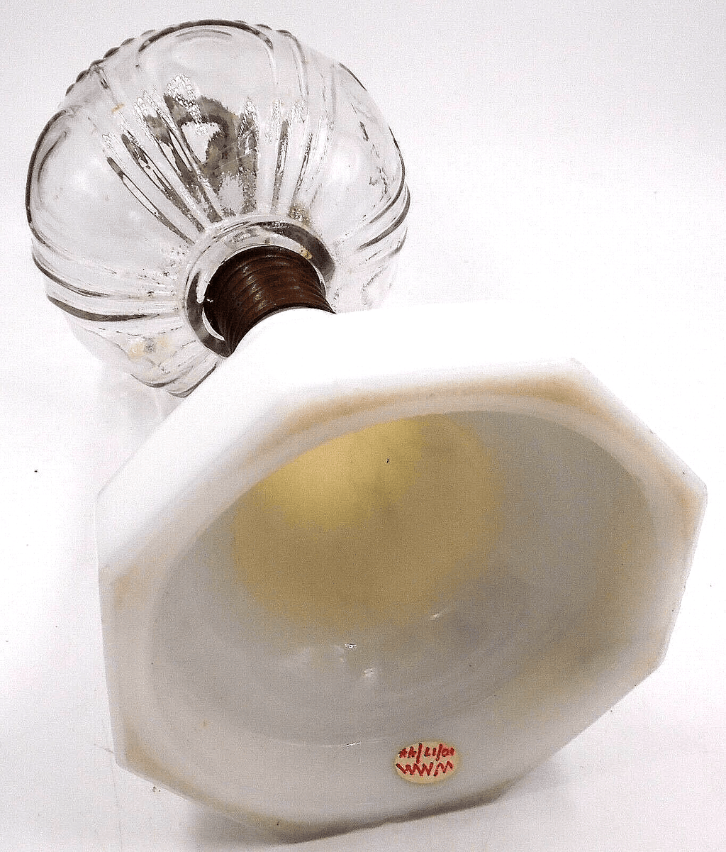 Antique Atterbury Kerosene Lamp with Shelley Font, White Base THURO 1 pg 143 - AntiquesEtceteraAntique Atterbury Kerosene Lamp with Shelley Font, White Base THURO 1 pg 143Antique LightingAntiquesEtceteraAntiquesEtcetera