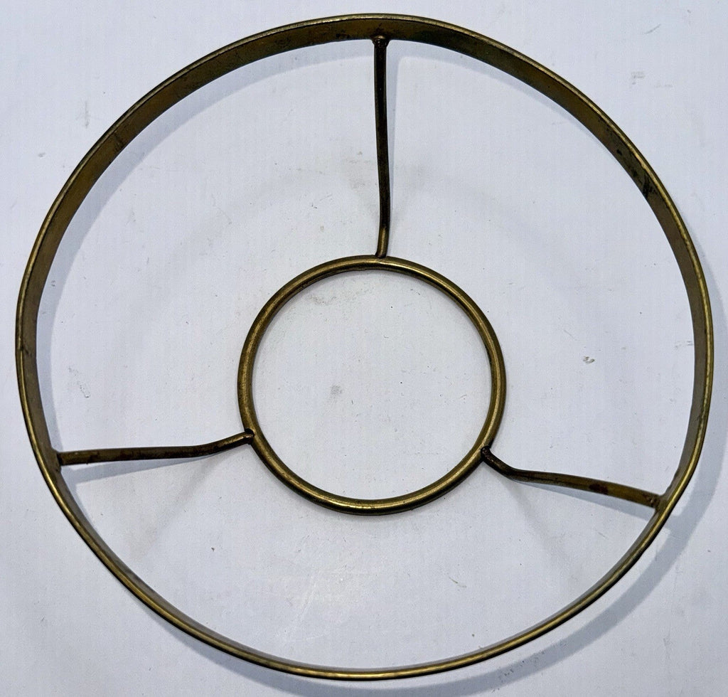 Antique Brass 7" Raised Shade Holder Oil Student Lamp 3 1/8" Center Opening - AntiquesEtceteraAntique Brass 7" Raised Shade Holder Oil Student Lamp 3 1/8" Center OpeningAntiqueAntiquesEtcetera