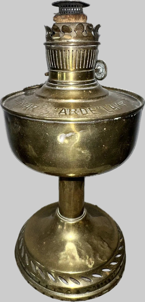 Antique Brass Ditmar's "ARDE" Lamp No. 786 Kerosene Oil w/ Burner, Wick Austrian - AntiquesEtceteraAntique Brass Ditmar's "ARDE" Lamp No. 786 Kerosene Oil w/ Burner, Wick AustrianDitmarAntiquesEtcetera