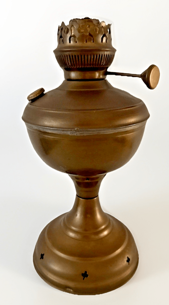 Antique Brass Kerosene Oil Lamp with Burner Eagle Insignia Muller or Friedrich - AntiquesEtceteraAntique Brass Kerosene Oil Lamp with Burner Eagle Insignia Muller or FriedrichAntique LightingAntiquesEtceteraAntiquesEtcetera