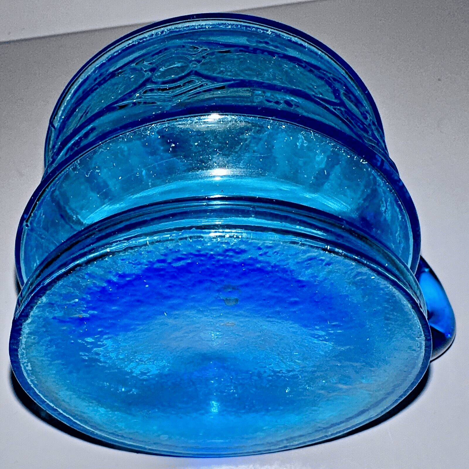Antique CHAIN WITH STAR Kerosene Oil Flat Hand Lamp Blue Glass 1870 Thuro 1 198c - AntiquesEtceteraAntique CHAIN WITH STAR Kerosene Oil Flat Hand Lamp Blue Glass 1870 Thuro 1 198cBryce Bros.AntiquesEtcetera