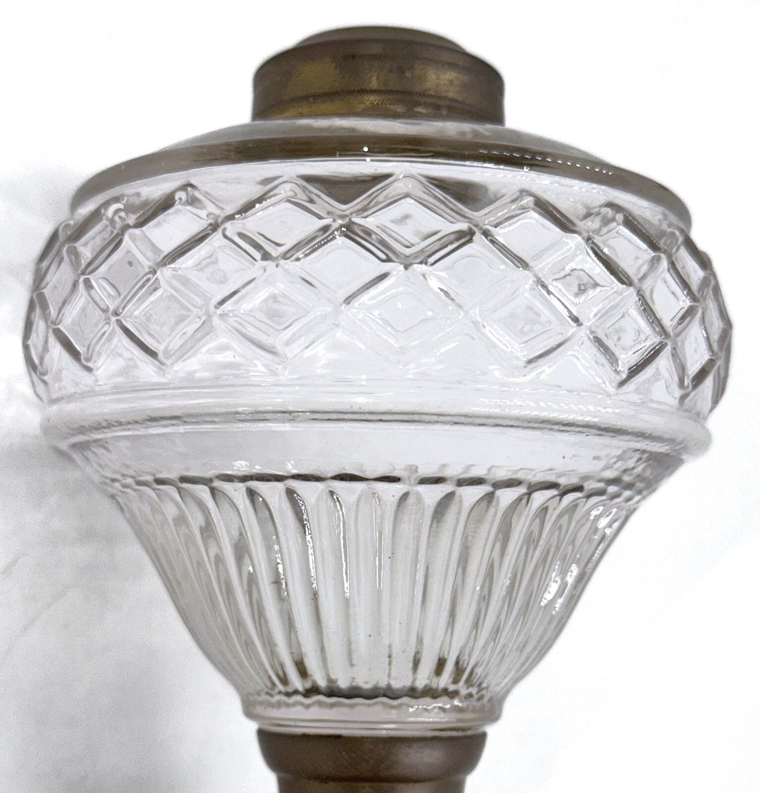 Antique Composite Kerosene Oil Lamp LATTICE BAND and RIB Described Thuro 2, 41 - k - AntiquesEtceteraAntique Composite Kerosene Oil Lamp LATTICE BAND and RIB Described Thuro 2, 41 - kAntiqueAntiquesEtcetera