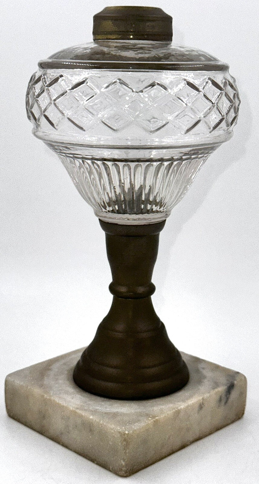 Antique Composite Kerosene Oil Lamp LATTICE BAND and RIB Described Thuro 2, 41 - k - AntiquesEtceteraAntique Composite Kerosene Oil Lamp LATTICE BAND and RIB Described Thuro 2, 41 - kAntiqueAntiquesEtcetera