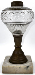 Antique Composite Kerosene Oil Lamp LATTICE BAND and RIB Described Thuro 2, 41 - k - AntiquesEtceteraAntique Composite Kerosene Oil Lamp LATTICE BAND and RIB Described Thuro 2, 41 - kAntiqueAntiquesEtcetera