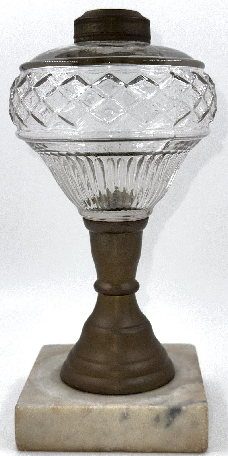 Antique Composite Kerosene Oil Lamp LATTICE BAND and RIB Described Thuro 2, 41 - k - AntiquesEtceteraAntique Composite Kerosene Oil Lamp LATTICE BAND and RIB Described Thuro 2, 41 - kAntiqueAntiquesEtcetera