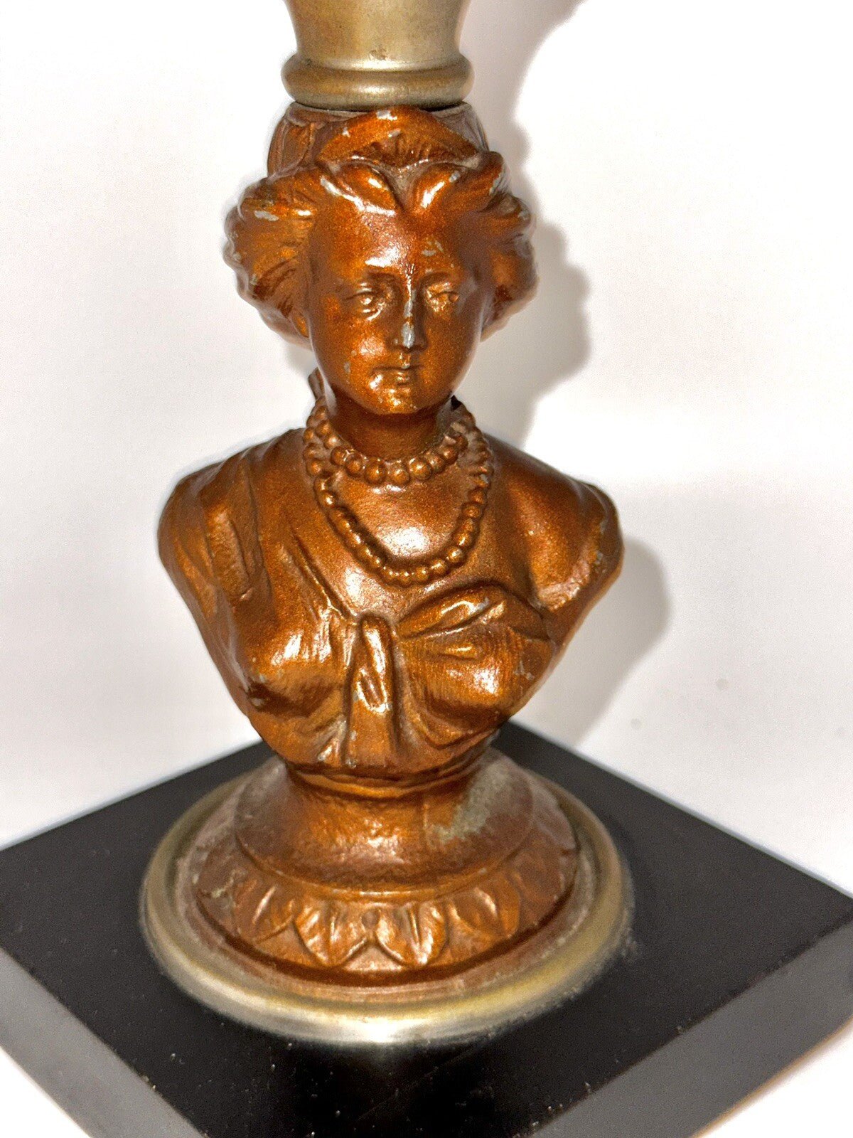 Antique Composite Oil Kerosene Lamp HEART & STARS Font w/ Gallinger Lady Stem - AntiquesEtceteraAntique Composite Oil Kerosene Lamp HEART & STARS Font w/ Gallinger Lady StemAntiqueAntiquesEtcetera