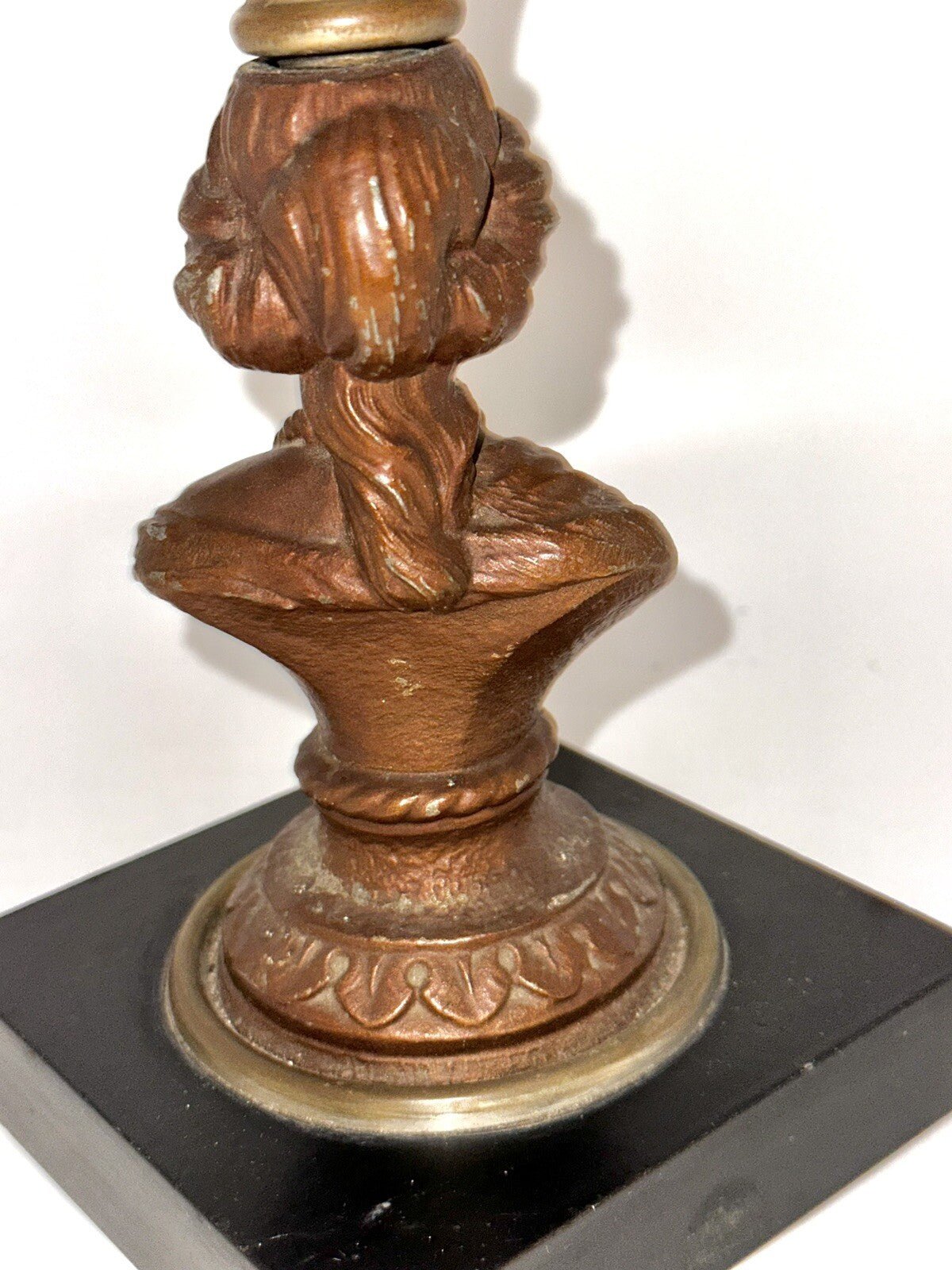 Antique Composite Oil Kerosene Lamp HEART & STARS Font w/ Gallinger Lady Stem - AntiquesEtceteraAntique Composite Oil Kerosene Lamp HEART & STARS Font w/ Gallinger Lady StemAntiqueAntiquesEtcetera