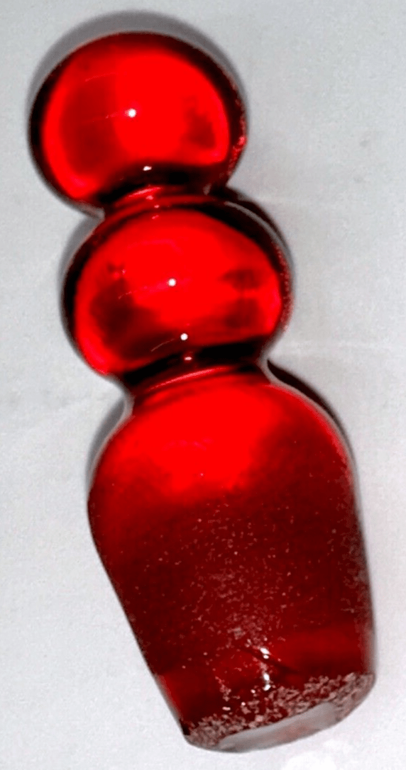 Antique Cruet Amberina Glass Panel Optic w/ Heart - Shaped Spout, Tiered Stopper - AntiquesEtceteraAntique Cruet Amberina Glass Panel Optic w/ Heart - Shaped Spout, Tiered StopperAntiquesEtceteraAntiquesEtcetera