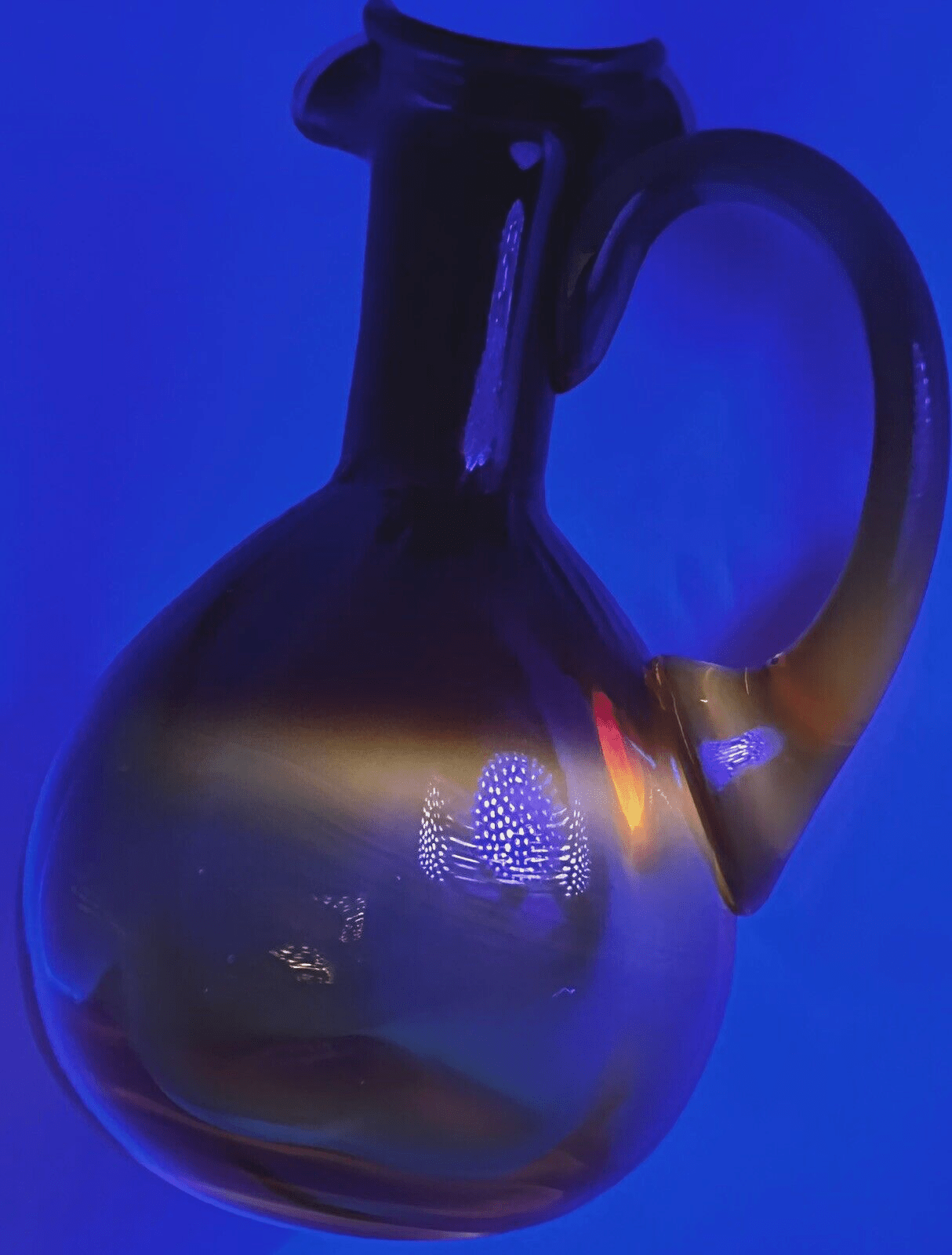 Antique Cruet Amberina Glass Panel Optic w/ Heart - Shaped Spout, Tiered Stopper - AntiquesEtceteraAntique Cruet Amberina Glass Panel Optic w/ Heart - Shaped Spout, Tiered StopperAntiquesEtceteraAntiquesEtcetera