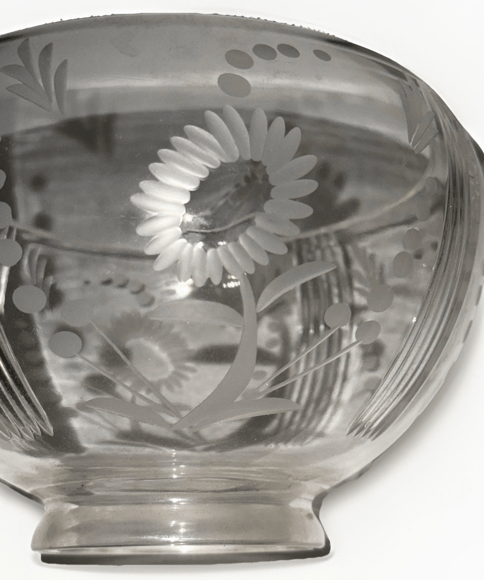 Antique Cut & Engraved Banquet Lamp Shade Glass 3 1/4" Fitter Kerosene Gas Oil - AntiquesEtceteraAntique Cut & Engraved Banquet Lamp Shade Glass 3 1/4" Fitter Kerosene Gas OilUnbrandedAntiquesEtcetera