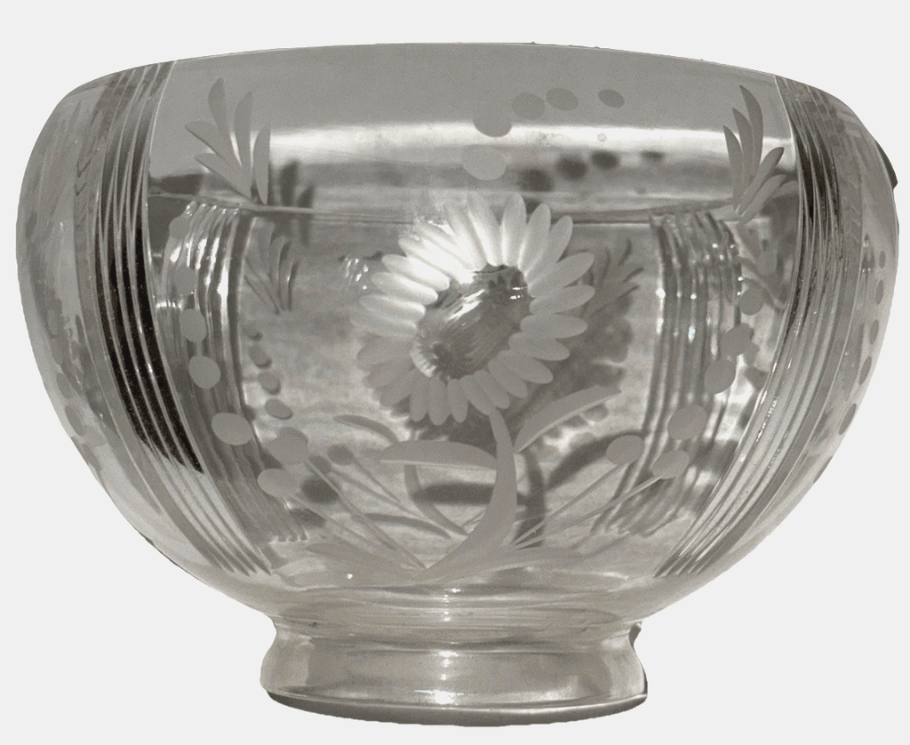 Antique Cut & Engraved Banquet Lamp Shade Glass 3 1/4" Fitter Kerosene Gas Oil - AntiquesEtceteraAntique Cut & Engraved Banquet Lamp Shade Glass 3 1/4" Fitter Kerosene Gas OilUnbrandedAntiquesEtcetera