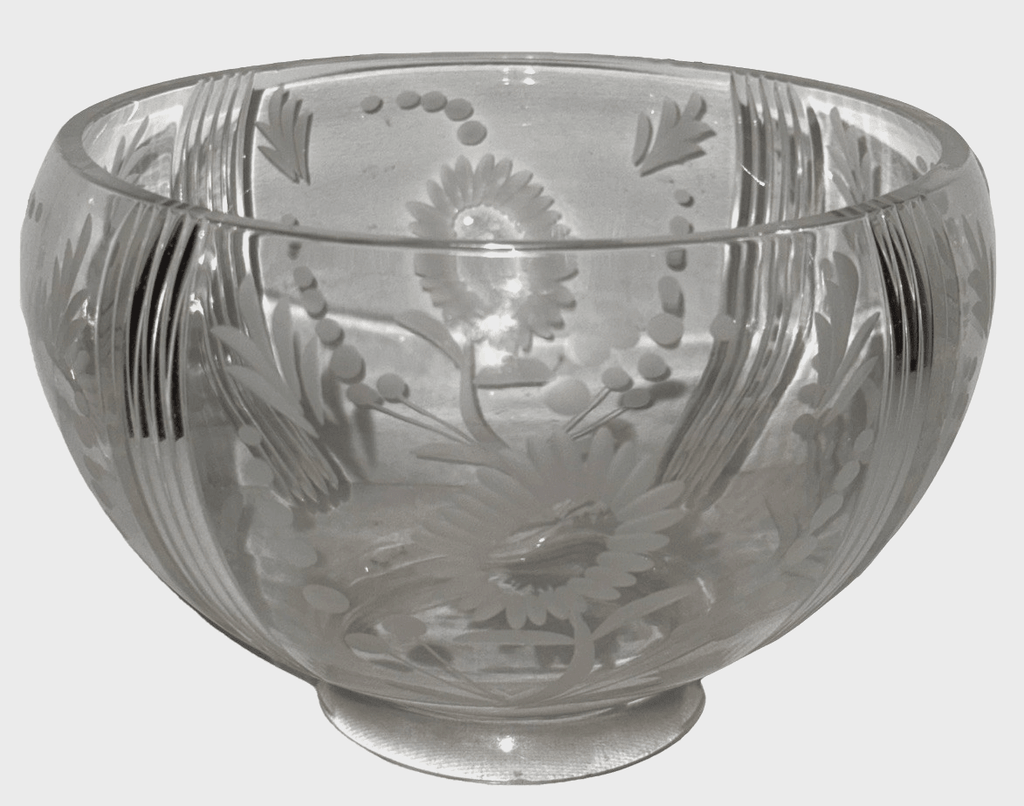 Antique Cut & Engraved Banquet Lamp Shade Glass 3 1/4" Fitter Kerosene Gas Oil - AntiquesEtceteraAntique Cut & Engraved Banquet Lamp Shade Glass 3 1/4" Fitter Kerosene Gas OilUnbrandedAntiquesEtcetera