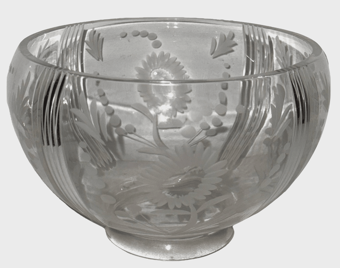 Antique Cut & Engraved Banquet Lamp Shade Glass 3 1/4" Fitter Kerosene Gas Oil - AntiquesEtceteraAntique Cut & Engraved Banquet Lamp Shade Glass 3 1/4" Fitter Kerosene Gas OilUnbrandedAntiquesEtcetera