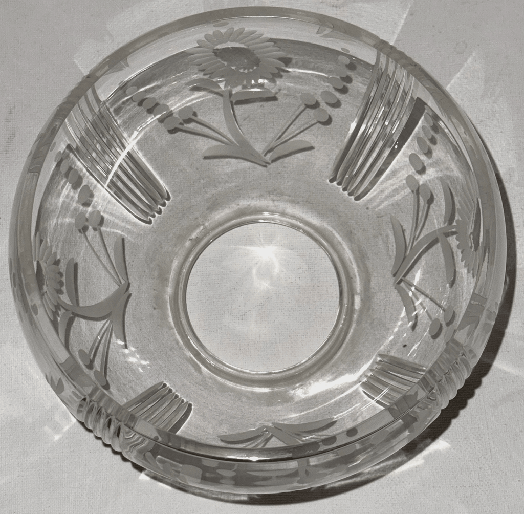 Antique Cut & Engraved Banquet Lamp Shade Glass 3 1/4" Fitter Kerosene Gas Oil - AntiquesEtceteraAntique Cut & Engraved Banquet Lamp Shade Glass 3 1/4" Fitter Kerosene Gas OilUnbrandedAntiquesEtcetera