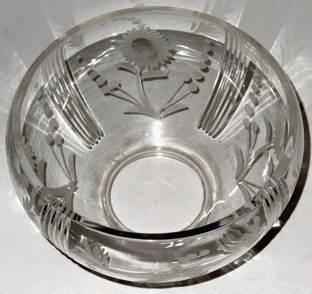 Antique Cut & Engraved Banquet Lamp Shade Glass 3 1/4" Fitter Kerosene Gas Oil - AntiquesEtceteraAntique Cut & Engraved Banquet Lamp Shade Glass 3 1/4" Fitter Kerosene Gas OilUnbrandedAntiquesEtcetera
