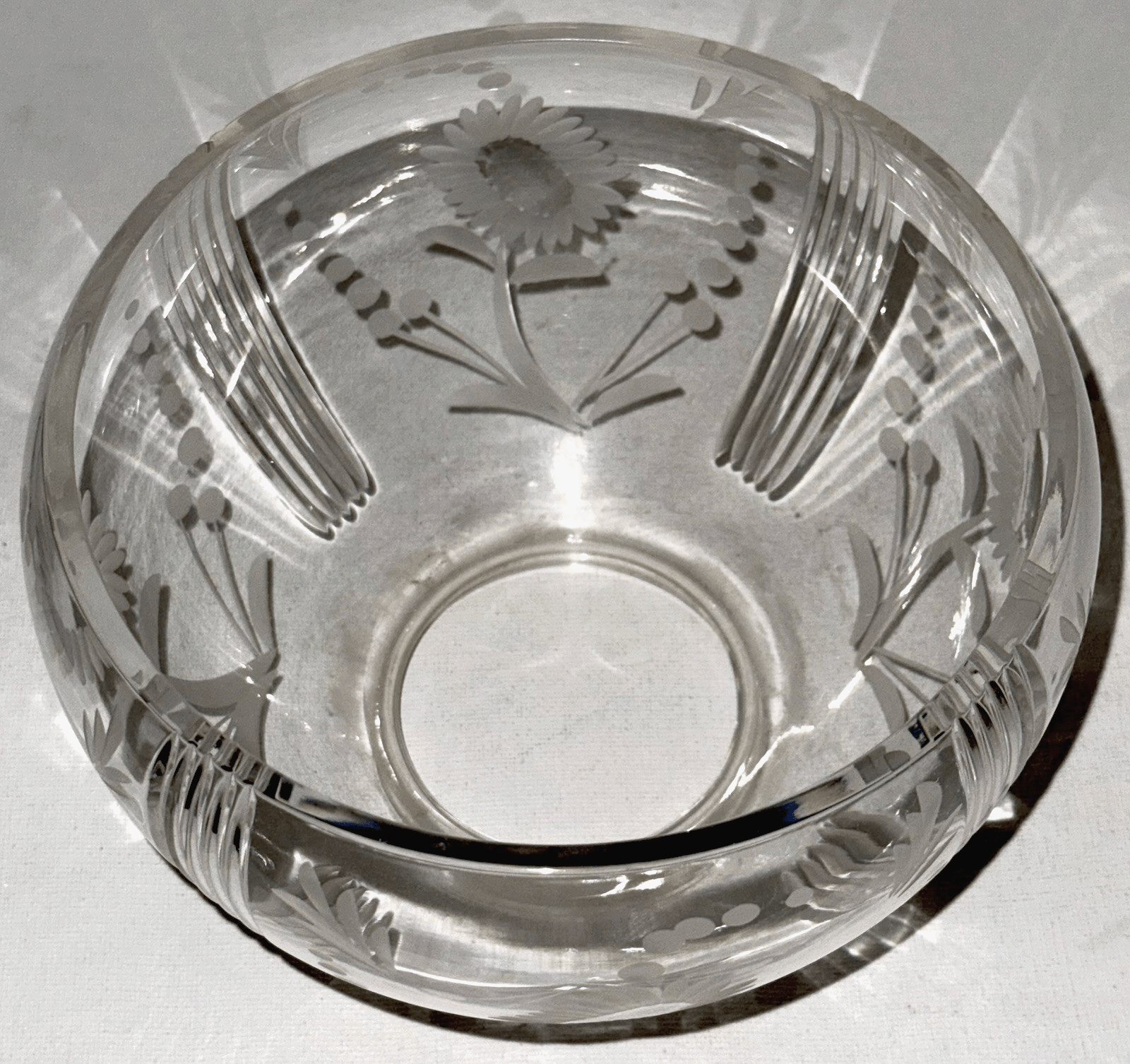 Antique Cut & Engraved Banquet Lamp Shade Glass 3 1/4" Fitter Kerosene Gas Oil - AntiquesEtceteraAntique Cut & Engraved Banquet Lamp Shade Glass 3 1/4" Fitter Kerosene Gas OilUnbrandedAntiquesEtcetera