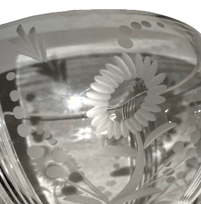 Antique Cut & Engraved Banquet Lamp Shade Glass 3 1/4" Fitter Kerosene Gas Oil - AntiquesEtceteraAntique Cut & Engraved Banquet Lamp Shade Glass 3 1/4" Fitter Kerosene Gas OilUnbrandedAntiquesEtcetera