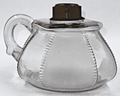Antique Dalzell's Frosted CROWN Kerosene or Oil Flat Hand Lamp THURO 1, 252e - AntiquesEtceteraAntique Dalzell's Frosted CROWN Kerosene or Oil Flat Hand Lamp THURO 1, 252eAntiqueAntiquesEtcetera