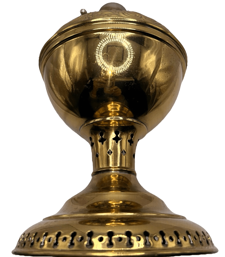 Antique E. Miller THE JUNO Oil LAMP Bright Brass Embossed & Reticulated Pretty! - AntiquesEtceteraAntique E. Miller THE JUNO Oil LAMP Bright Brass Embossed & Reticulated Pretty!E. MillerAntiquesEtcetera