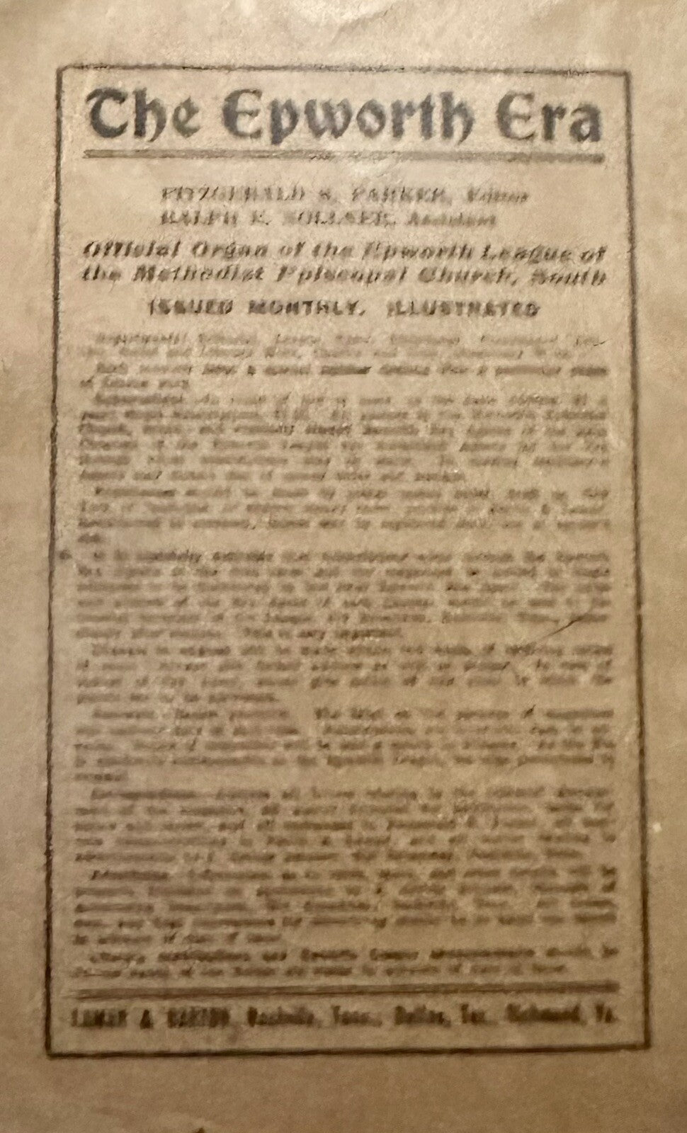 Antique Epworth League Handbook Methodist Episcopal Church South Early 1900s - AntiquesEtceteraAntique Epworth League Handbook Methodist Episcopal Church South Early 1900sAntiquesEtceteraAntiquesEtcetera