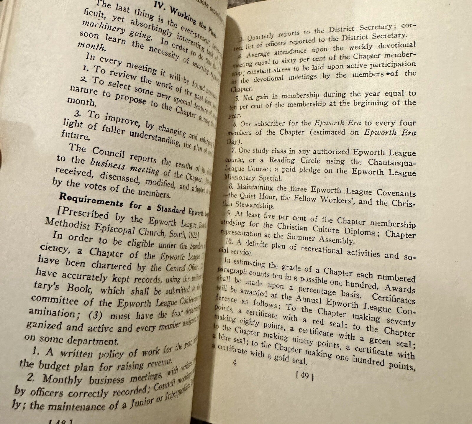 Antique Epworth League Handbook Methodist Episcopal Church South Early 1900s - AntiquesEtceteraAntique Epworth League Handbook Methodist Episcopal Church South Early 1900sAntiquesEtceteraAntiquesEtcetera