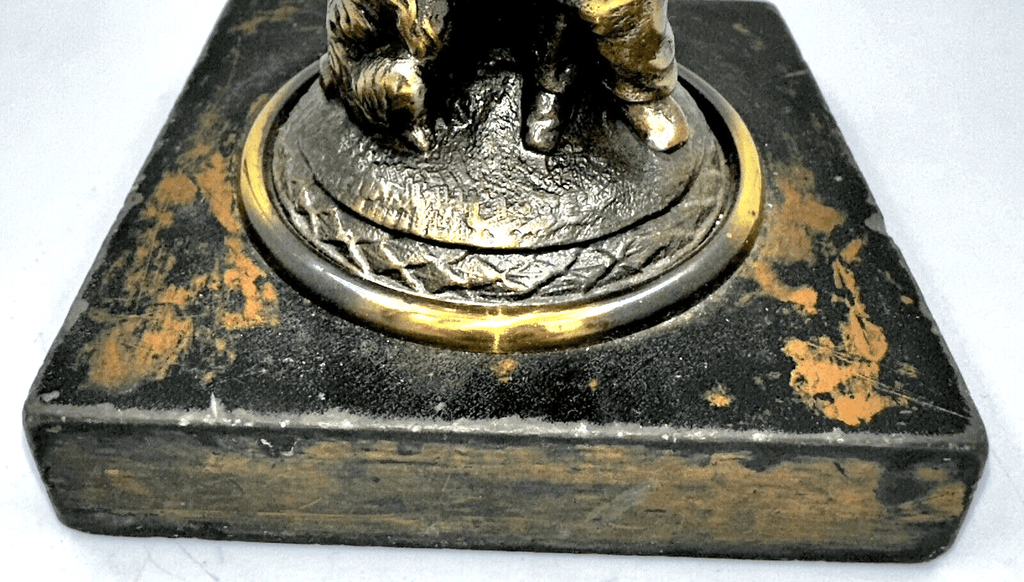 Antique Figural Composite Kerosene Oil Stand Lamp Boy & His Dog Against Tree - AntiquesEtceteraAntique Figural Composite Kerosene Oil Stand Lamp Boy & His Dog Against TreeAntique LightingAntiquesEtceteraAntiquesEtcetera