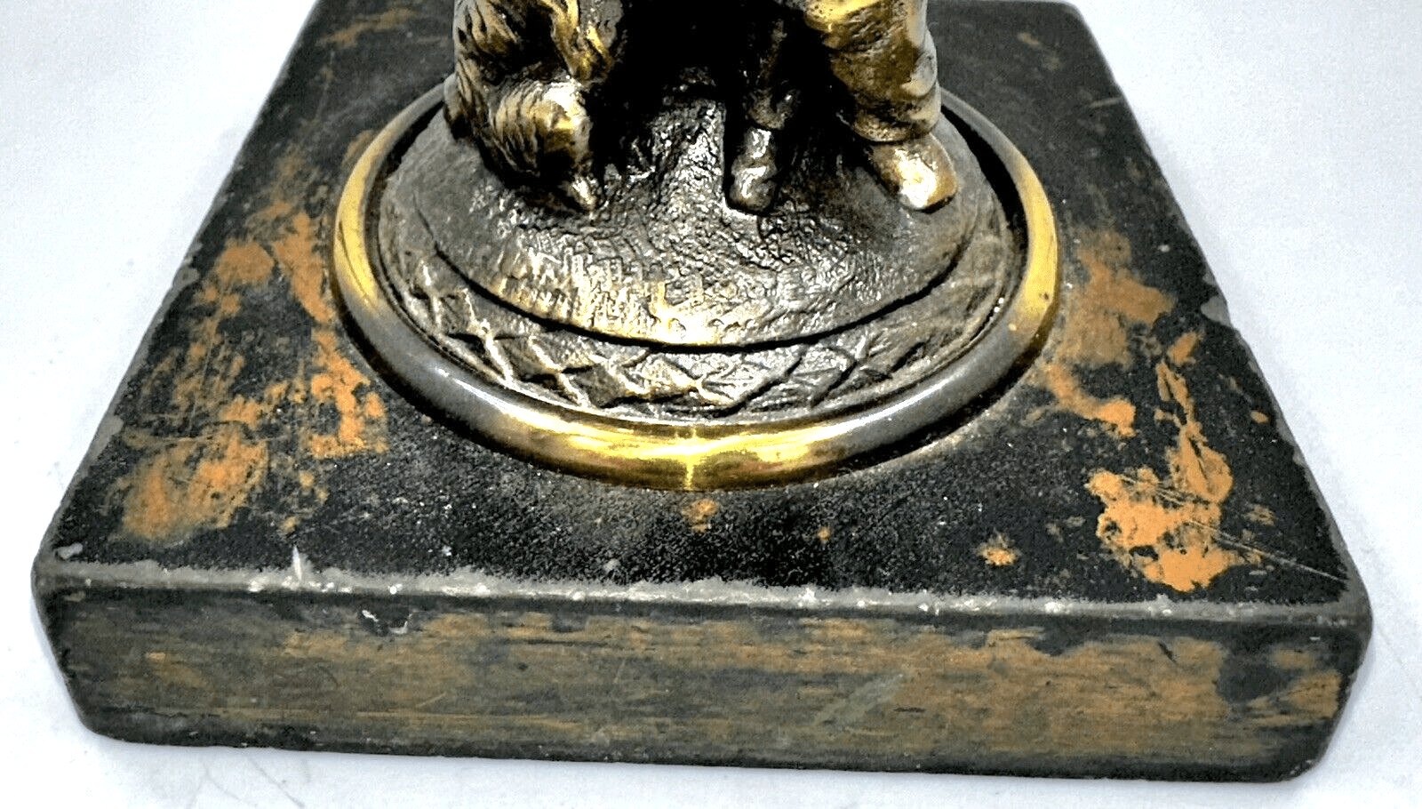 Antique Figural Composite Kerosene Oil Stand Lamp Boy & His Dog Against Tree - AntiquesEtceteraAntique Figural Composite Kerosene Oil Stand Lamp Boy & His Dog Against TreeAntique LightingAntiquesEtceteraAntiquesEtcetera