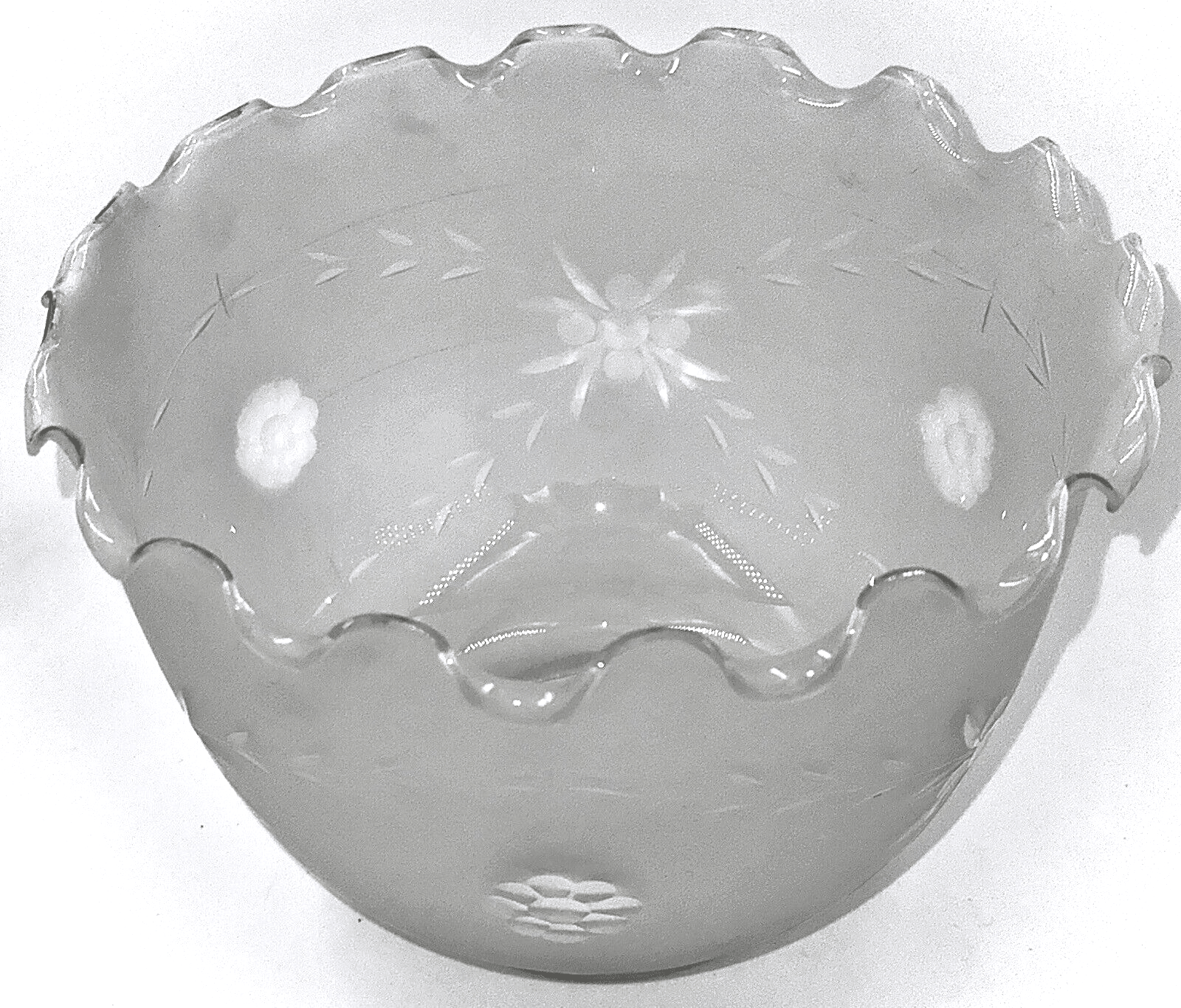 Antique Frosted Glass Cut to Clear Lamp Shade for 4" Fitter Victorian Floral - AntiquesEtceteraAntique Frosted Glass Cut to Clear Lamp Shade for 4" Fitter Victorian FloralAntiqueAntiquesEtcetera