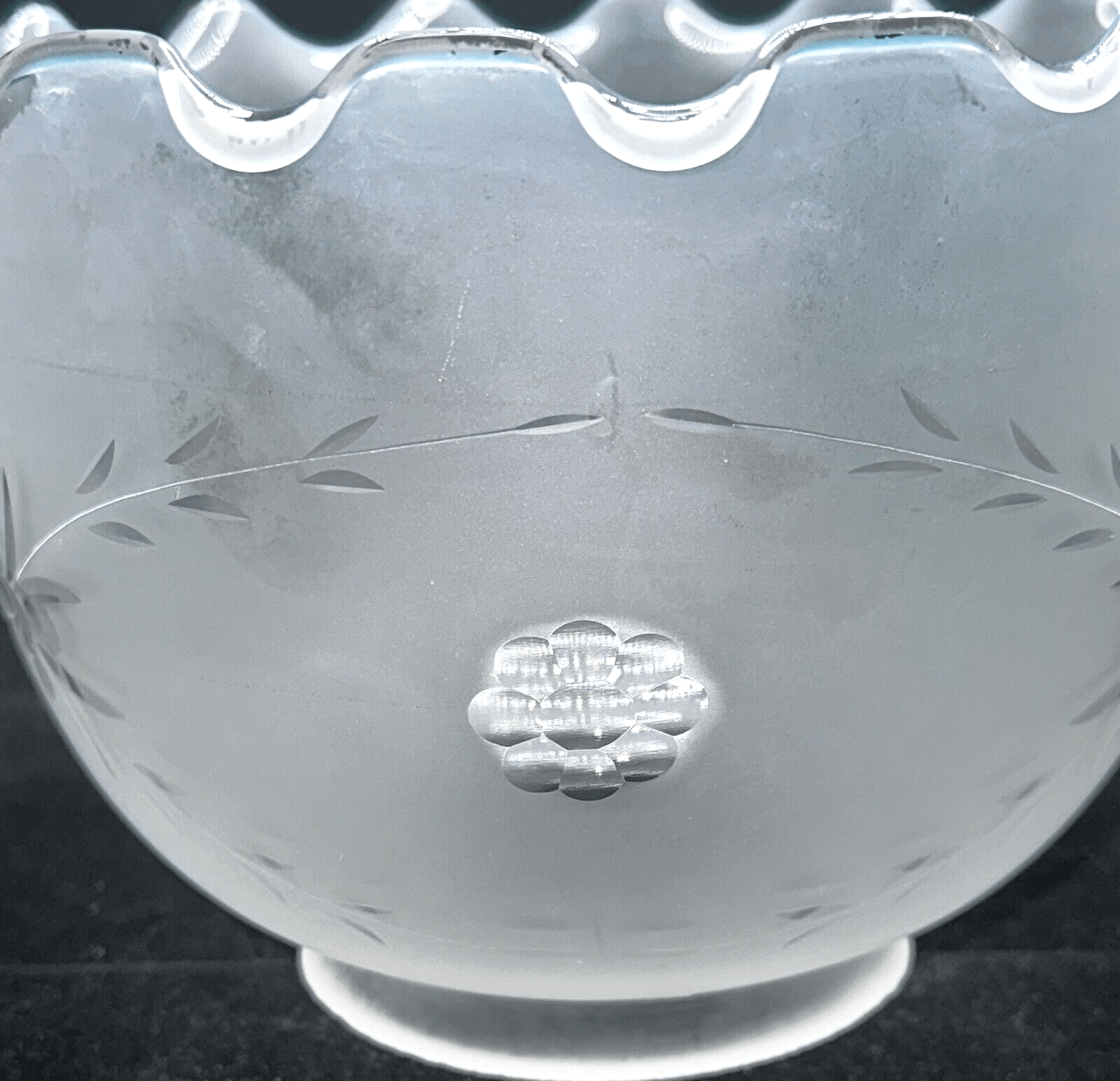 Antique Frosted Glass Cut to Clear Lamp Shade for 4" Fitter Victorian Floral - AntiquesEtceteraAntique Frosted Glass Cut to Clear Lamp Shade for 4" Fitter Victorian FloralAntiqueAntiquesEtcetera
