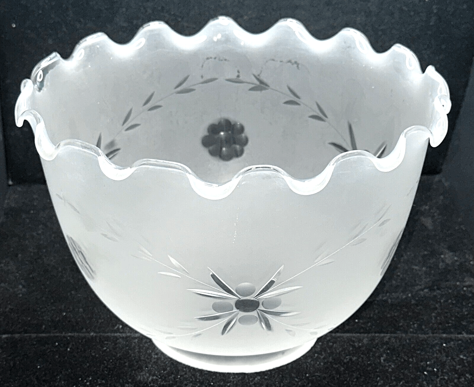 Antique Frosted Glass Cut to Clear Lamp Shade for 4" Fitter Victorian Floral - AntiquesEtceteraAntique Frosted Glass Cut to Clear Lamp Shade for 4" Fitter Victorian FloralAntiqueAntiquesEtcetera