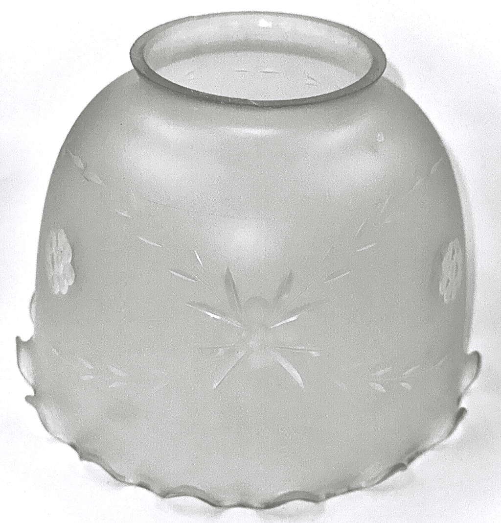 Antique Frosted Glass Cut to Clear Lamp Shade for 4" Fitter Victorian Floral - AntiquesEtceteraAntique Frosted Glass Cut to Clear Lamp Shade for 4" Fitter Victorian FloralAntiqueAntiquesEtcetera