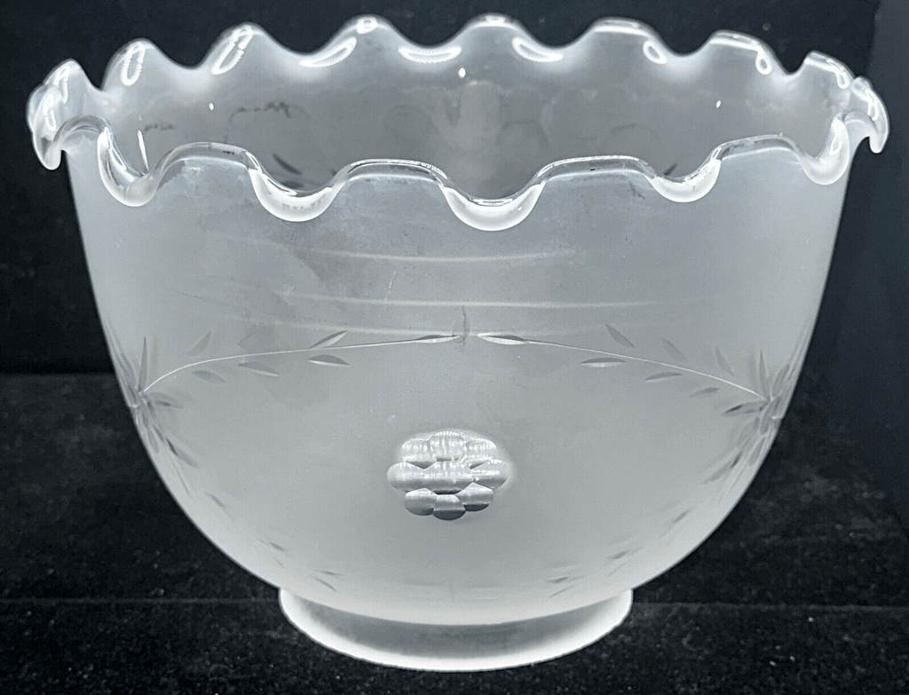 Antique Frosted Glass Cut to Clear Lamp Shade for 4" Fitter Victorian Floral - AntiquesEtceteraAntique Frosted Glass Cut to Clear Lamp Shade for 4" Fitter Victorian FloralAntiqueAntiquesEtcetera